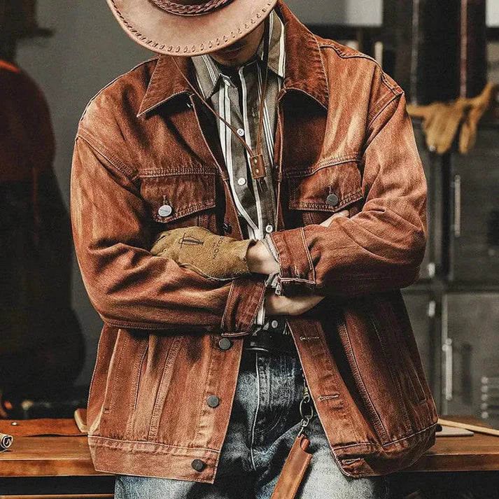 Cowboy Denim Jas voor Mannen