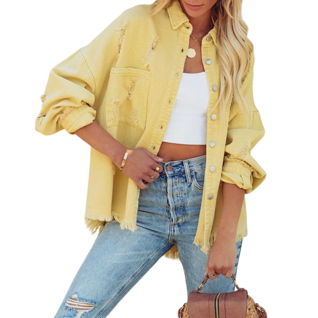 Casual Oversized Spijkerjack voor Vrouwen