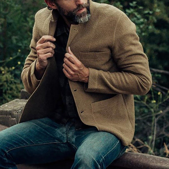 Casual Blazer Vest met Knoopsluiting voor Mannen