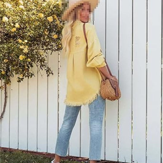 Casual Oversized Spijkerjack voor Vrouwen