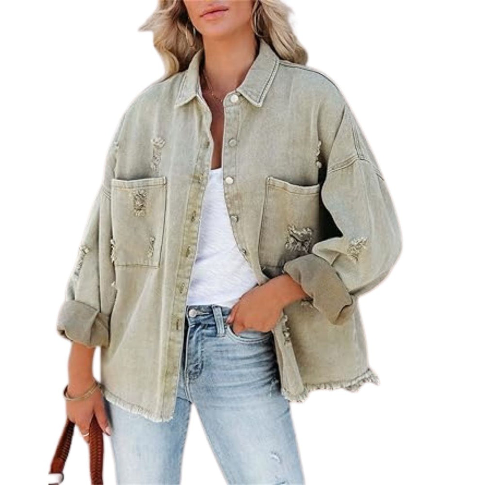 Casual Oversized Spijkerjack voor Vrouwen