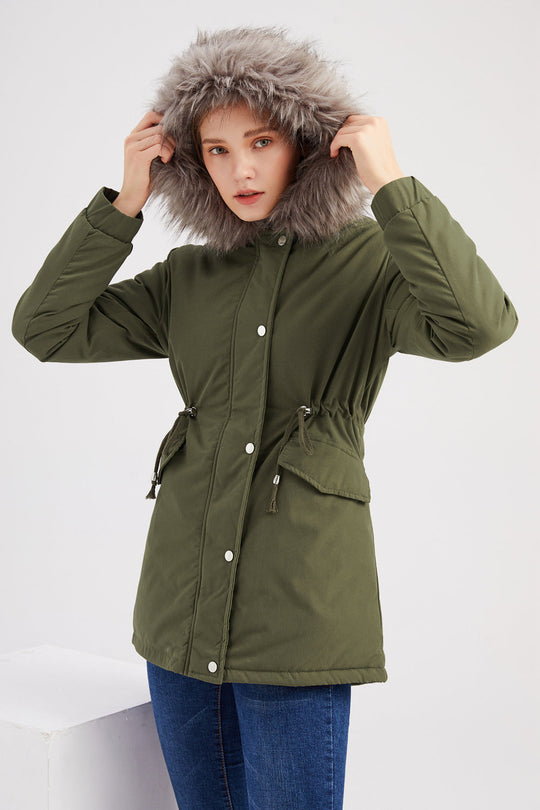 Warme Parka met Capuchon en Faux Fur voor Vrouwen