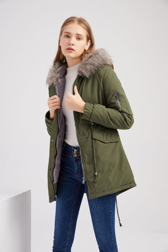 Warme Parka met Capuchon en Faux Fur voor Vrouwen