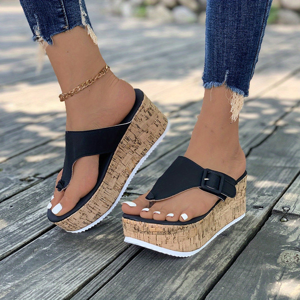 Witte Kurk Sleehak Sandalen voor Vrouwen