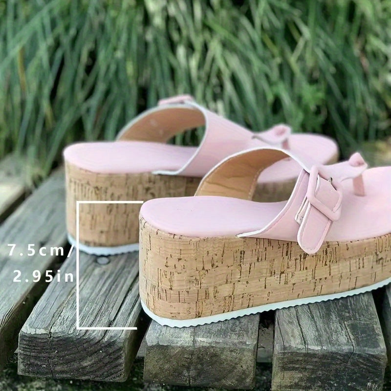 Witte Kurk Sleehak Sandalen voor Vrouwen