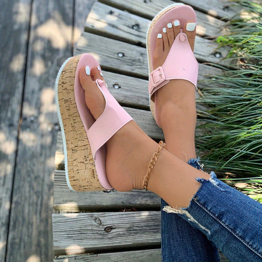 Witte Kurk Sleehak Sandalen voor Vrouwen