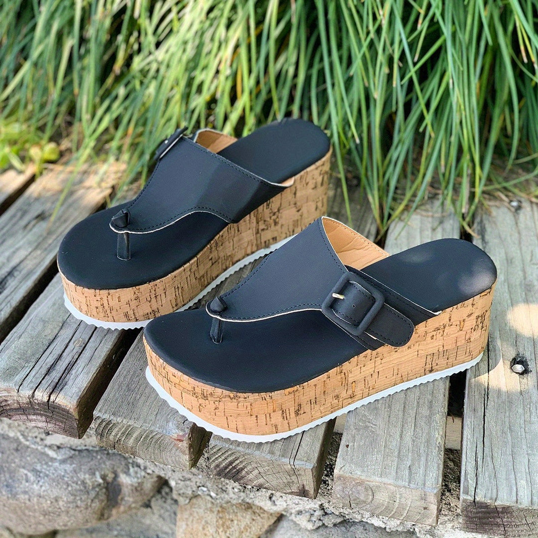 Witte Kurk Sleehak Sandalen voor Vrouwen