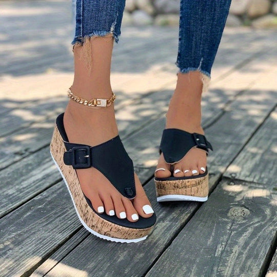 Witte Kurk Sleehak Sandalen voor Vrouwen