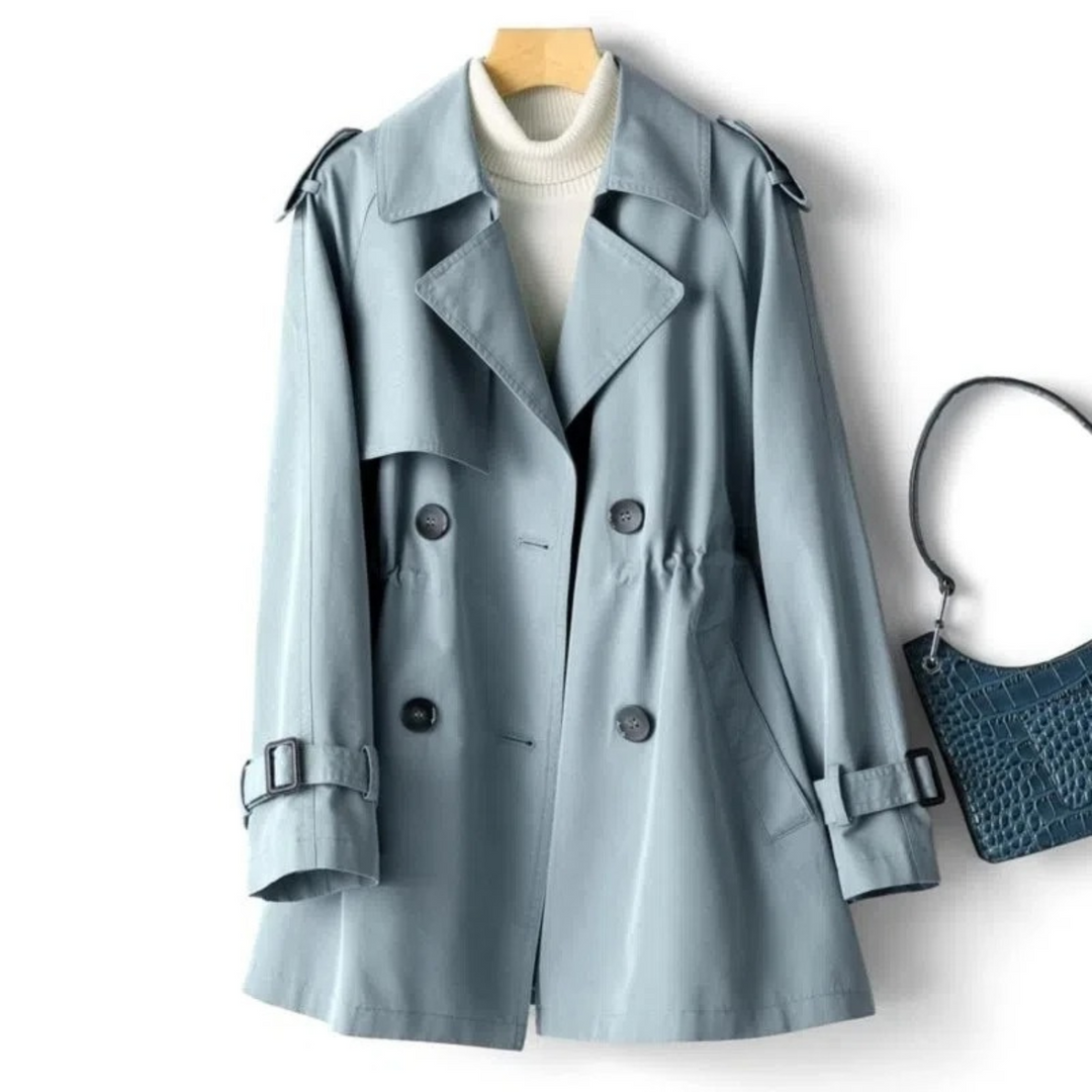Elegante Trenchcoat met Knopen voor Vrouwen