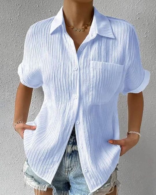 Elegante Blouse met Korte Mouwen voor Vrouwen