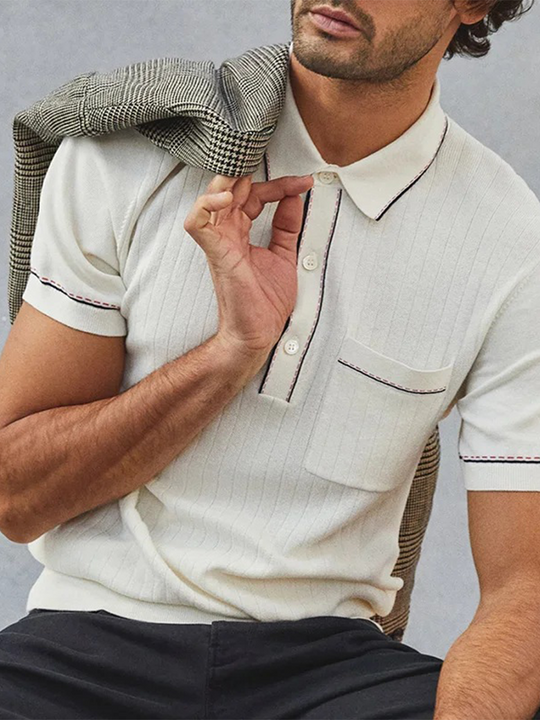 Oud Geld Poloshirt voor Mannen
