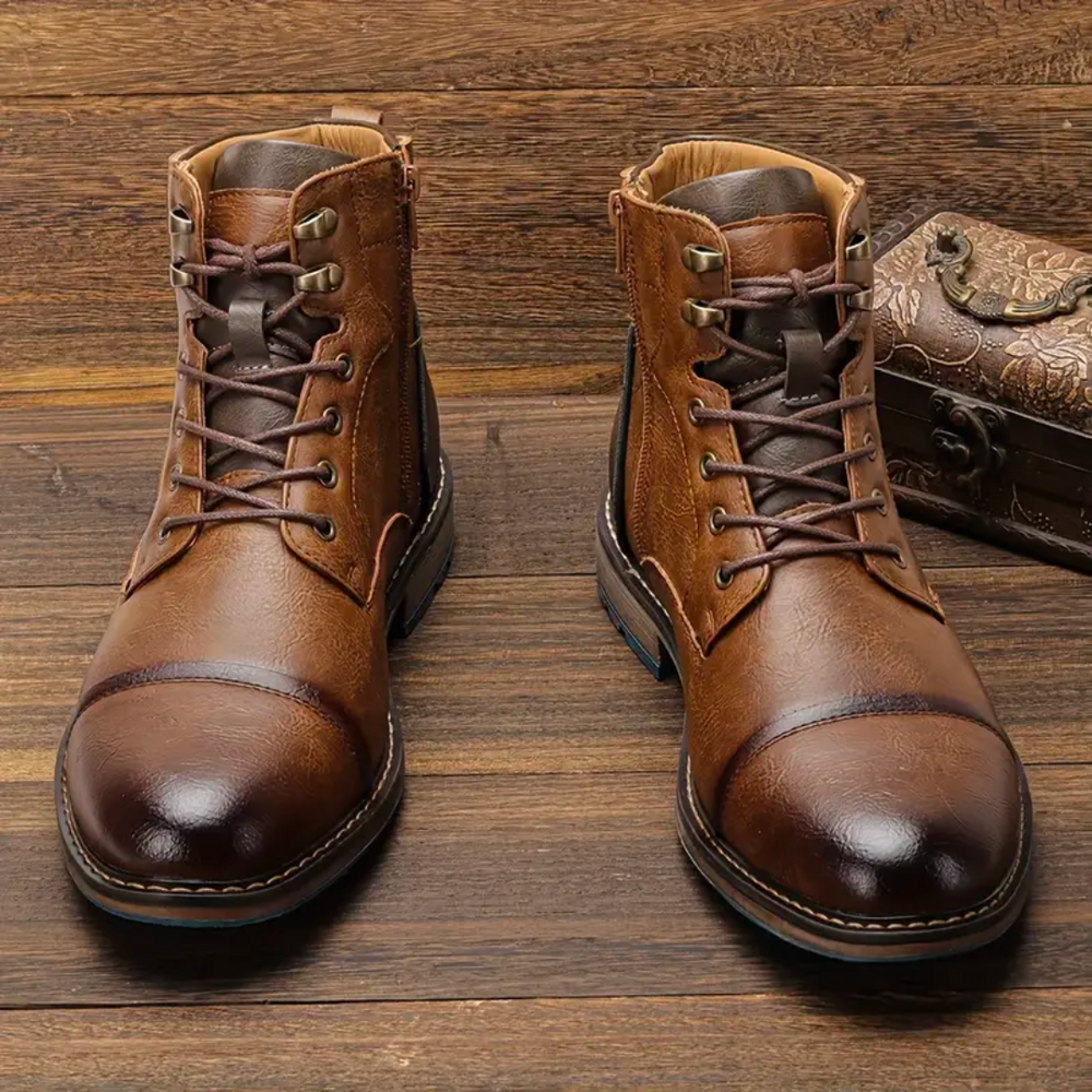 Klassieke Vintage Leren Schoenen voor Mannen