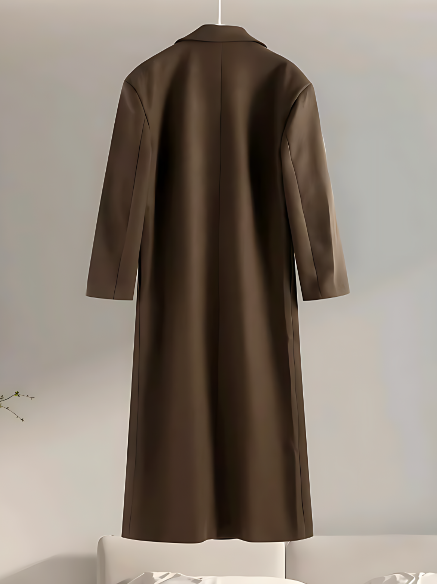 Elegante Oversized Winterjas met Knopen voor Vrouwen