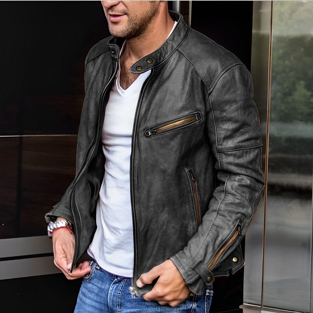 Stijlvolle Biker Jas voor Mannen