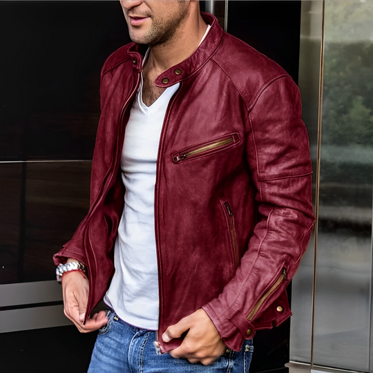 Stijlvolle Biker Jas voor Mannen
