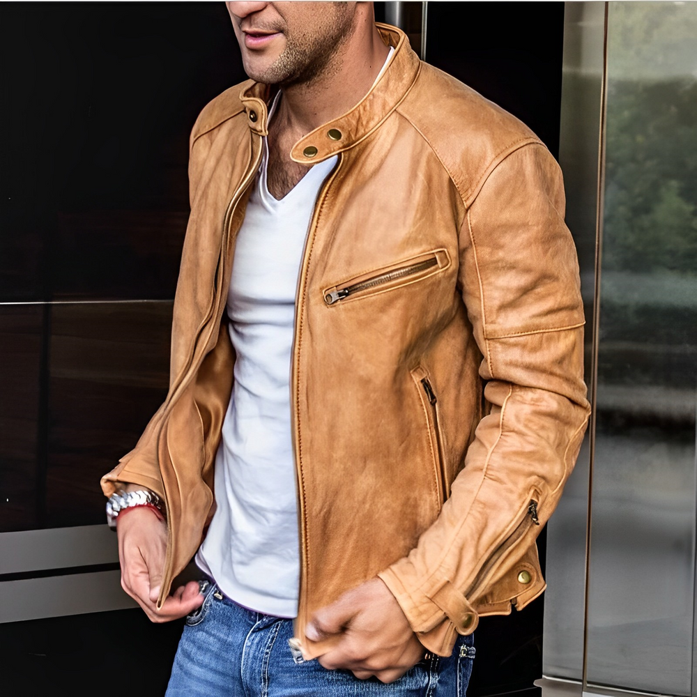Stijlvolle Biker Jas voor Mannen