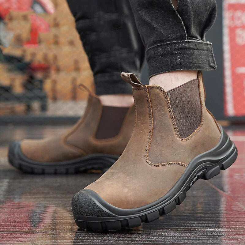 Leren Schoenen Met Stalen Neus Voor Mannen