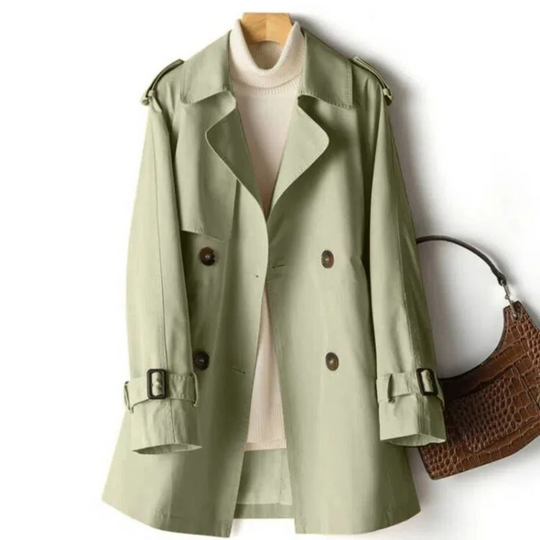 Elegante Trenchcoat met Knopen voor Vrouwen