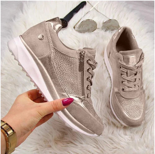 Casual Comfort Sneakers met Luxe Details voor Vrouwen