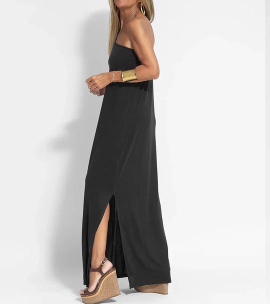 Elegante Asymmetrische One-Shoulder Maxi Jurk voor Vrouwen