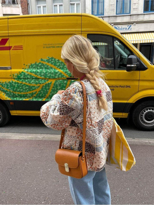 Vintage Katoenen Herfstjas voor Vrouwen