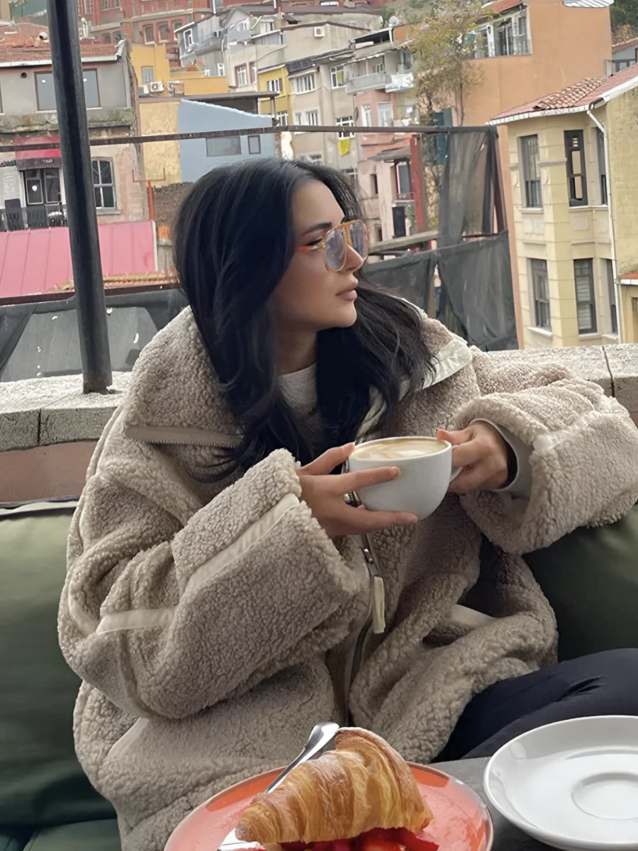 Chique Oversized Teddy Jas voor Vrouwen