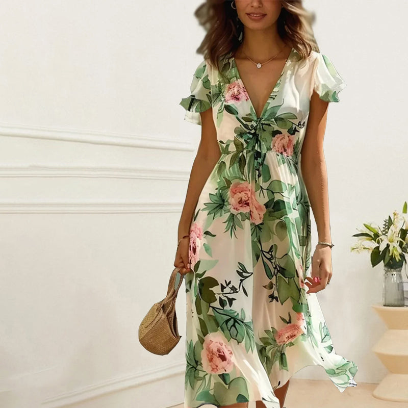 Chique Jurk met Bloemenprint voor Vrouwen