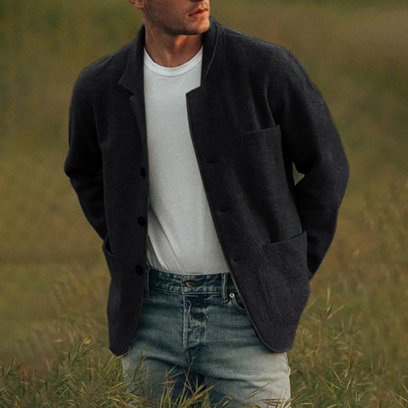 Casual Blazer Vest met Knoopsluiting voor Mannen