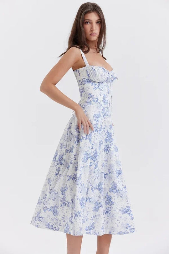 Elegante Zomerjurk met Bloemenprint voor Vrouwen