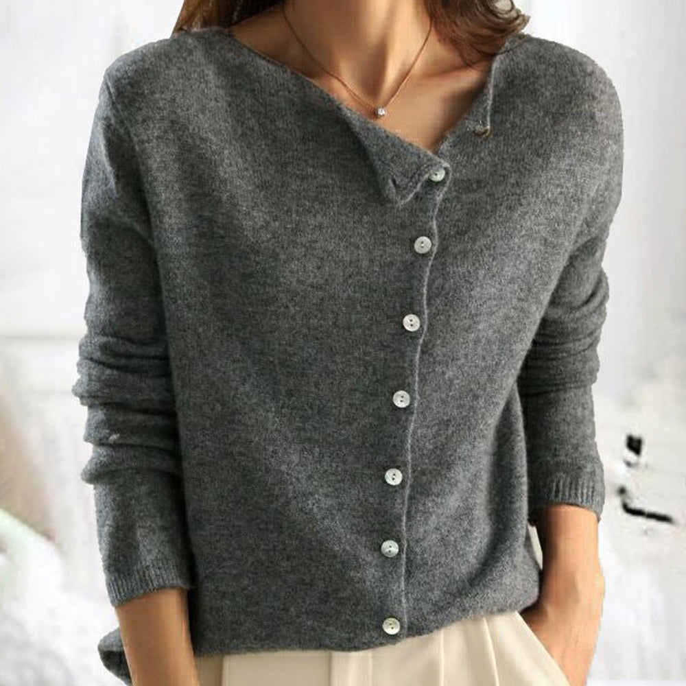 Gebreide Cardigan met Knoopsluiting voor Vrouwen