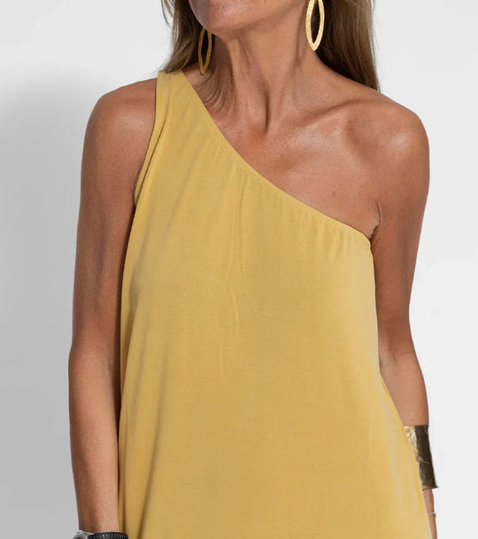Elegante Asymmetrische One-Shoulder Maxi Jurk voor Vrouwen