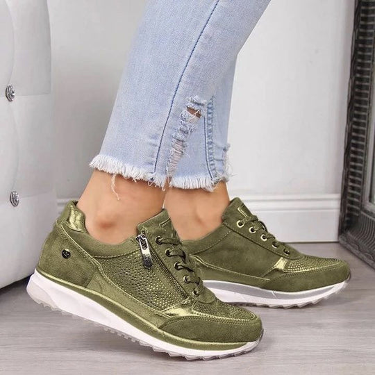 Casual Comfort Sneakers met Luxe Details voor Vrouwen