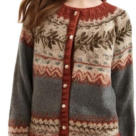 Ademend Wolblend Cardigan voor Vrouwen