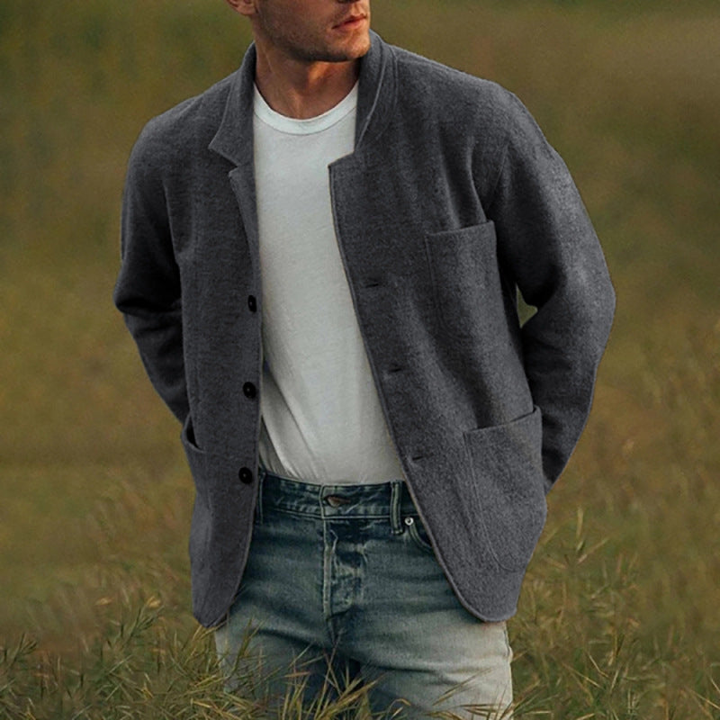 Casual Blazer Vest met Knoopsluiting voor Mannen