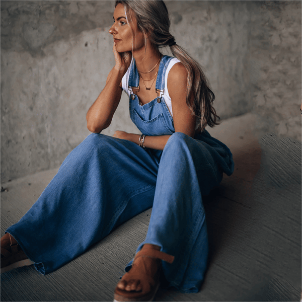 Denim Jumpsuit voor Vrouwen