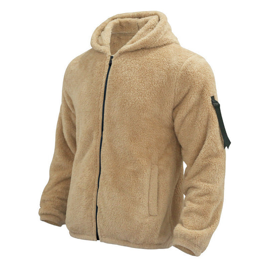 Trendy Teddy Fleece Jas met Zachte Sherpa Stof voor Mannen