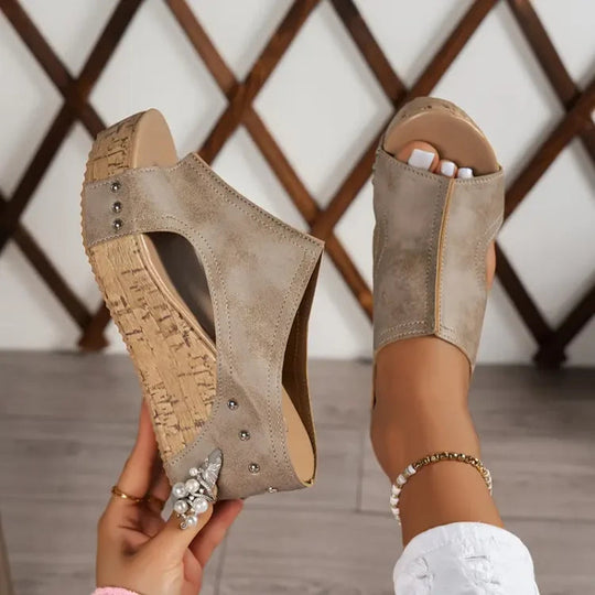 Chique Open-Teen Sandalen voor Vrouwen