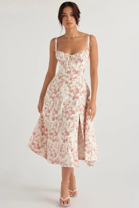 Elegante Zomerjurk met Bloemenprint voor Vrouwen