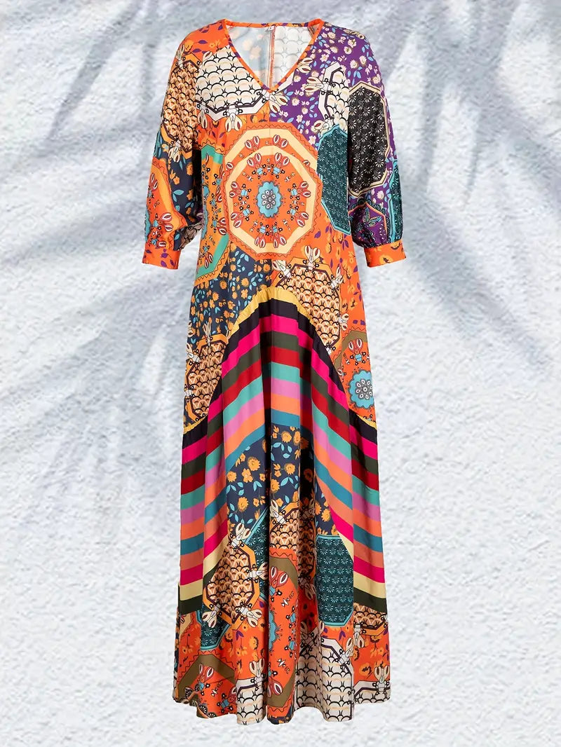 Boho Zomer Maxi-jurk voor Vrouwen