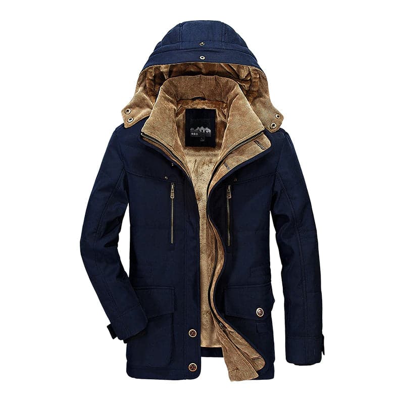 Winddichte Winterjas met Capuchon voor Mannen