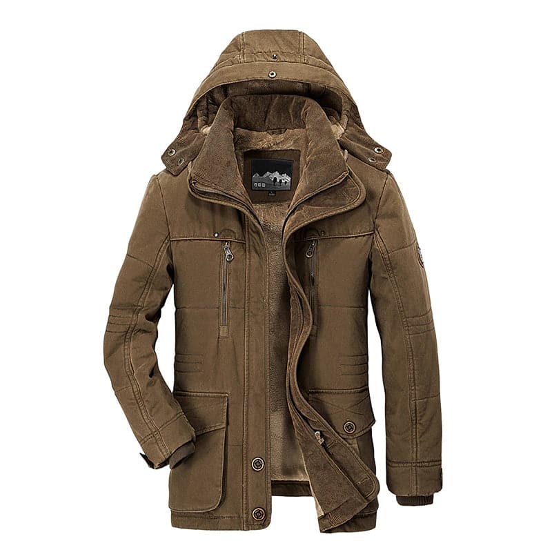 Winddichte Winterjas met Capuchon voor Mannen