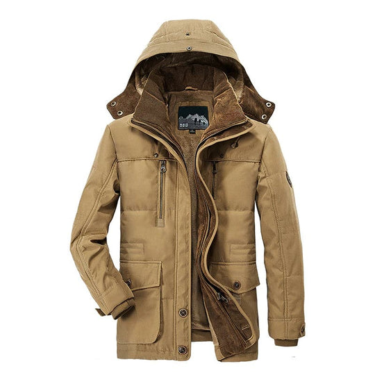 Winddichte Winterjas met Capuchon voor Mannen
