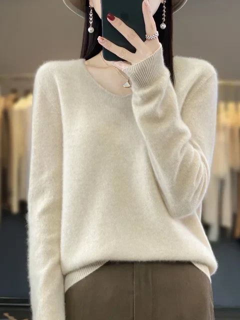 Elegante V-Hals Trui voor  Vrouwen