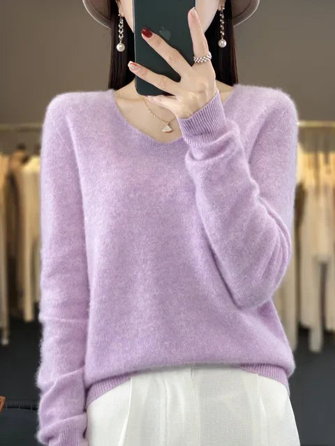 Elegante V-Hals Trui voor  Vrouwen