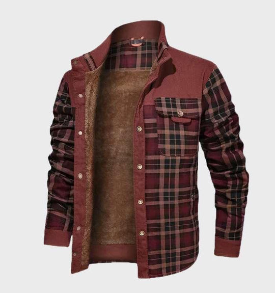 Geruite Jas met Fleece Voering voor Mannen