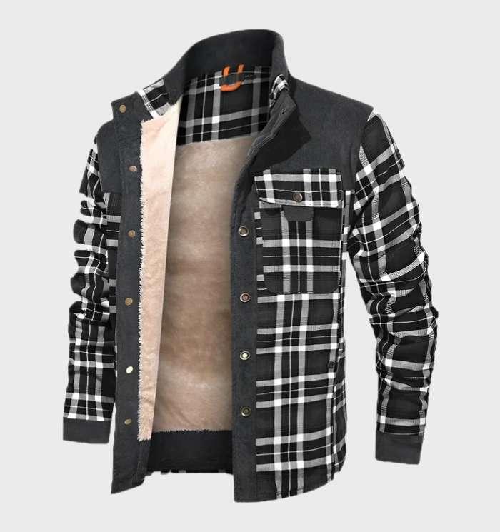 Geruite Jas met Fleece Voering voor Mannen