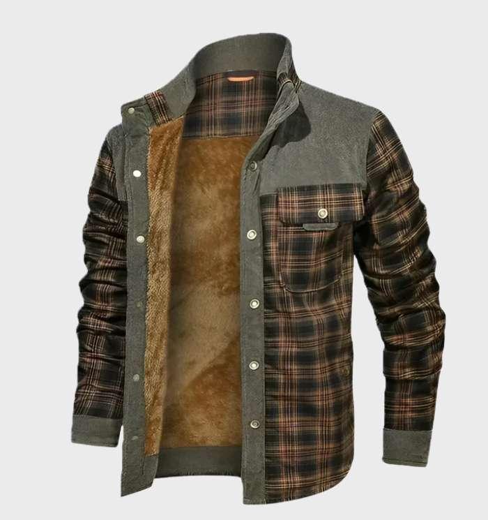Geruite Jas met Fleece Voering voor Mannen