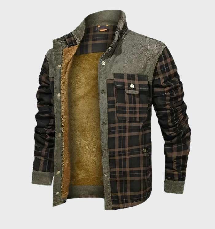 Geruite Jas met Fleece Voering voor Mannen