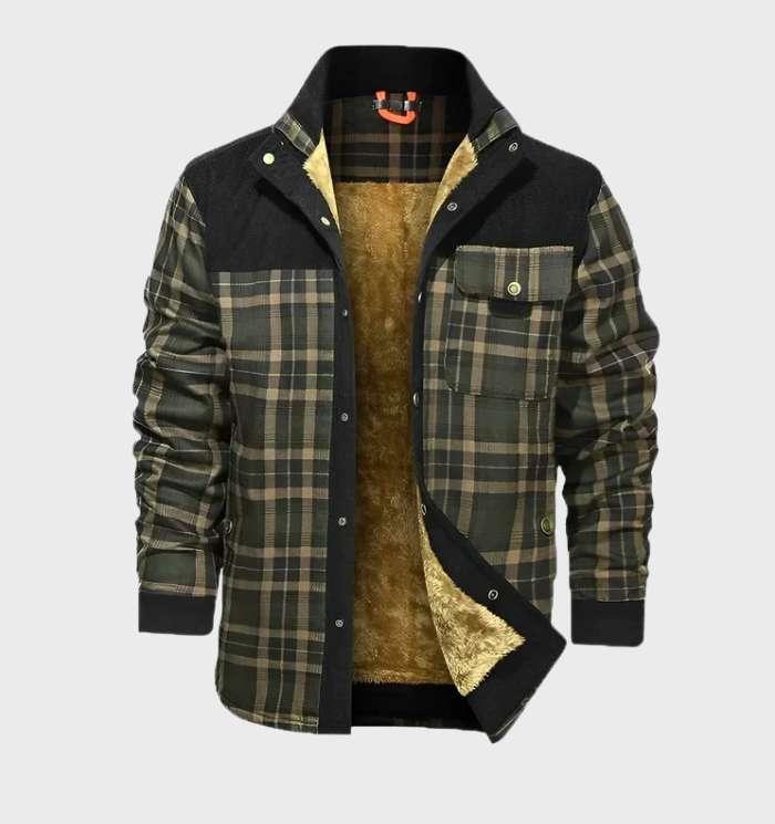 Geruite Jas met Fleece Voering voor Mannen