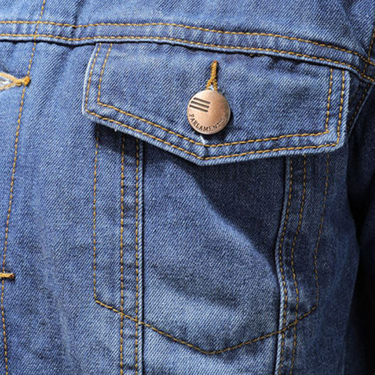 Stijlvolle Winter Denim Jack met Fleece voor Mannen